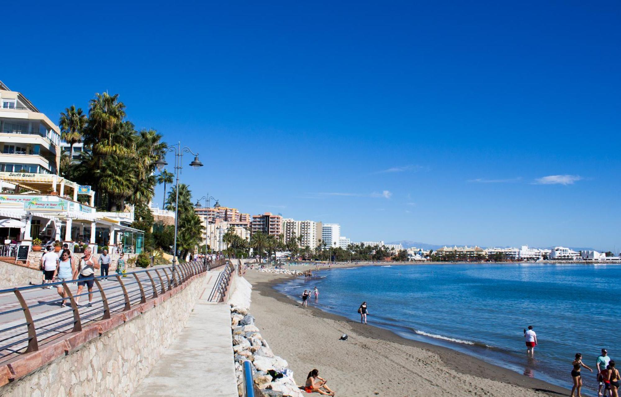 Benal Beach Suite Ii, Estudio Con Parque Acuatico Y Vistas Al Mar. Benalmádena Exterior foto